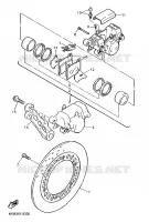 REMKLAUW ACHTER voor Yamaha XJS 900 DIVERSION 1998