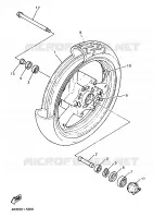 VOORWIEL voor Yamaha XJS 900 DIVERSION 1998
