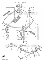 BENZINE TANK voor Yamaha XJS 900 DIVERSION 1998