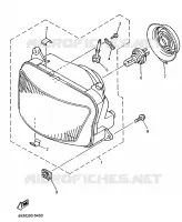 KOPLAMP 2 voor Yamaha XJS 900 DIVERSION 1998