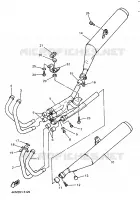 UITLAAT voor Yamaha XJS 900 DIVERSION 1998