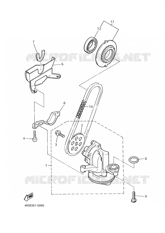 OLIEPOMP Yamaha MOTO 900 2000 DIVERSION  XJ900S