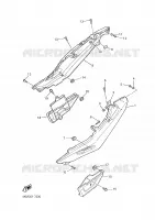 ZIJKUIPDEEL voor Yamaha XJS 900 DIVERSION 2000
