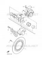 REMKLAUW ACHTER voor Yamaha XJS 900 DIVERSION 2000