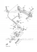 OLIEKOELER voor Yamaha XJS 900 DIVERSION 2000