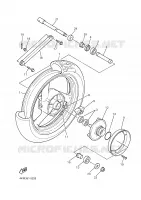 ACHTERWIEL voor Yamaha XJS 900 DIVERSION 2001