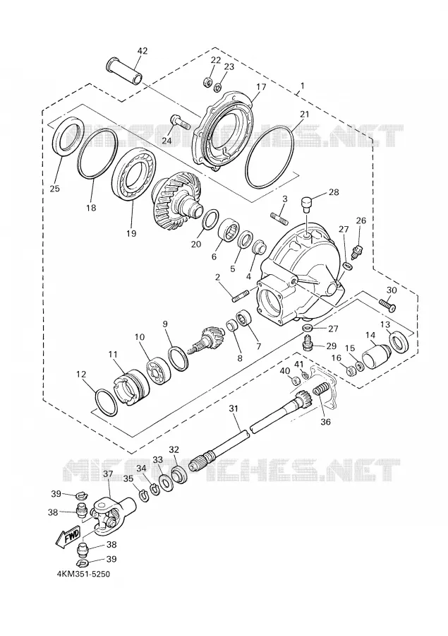 AANDRIJFAS Yamaha MOTO 900 2001 DIVERSION  XJ900S