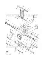ACHTERBRUG / SCHOKBREKER voor Yamaha XJS 900 DIVERSION 2001