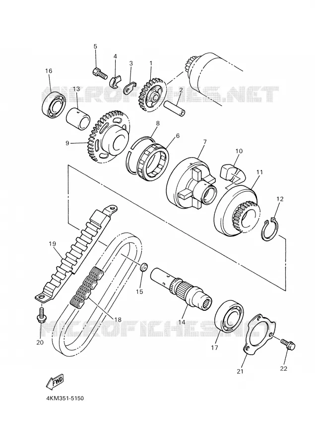 STARTMOTOR Yamaha MOTO 900 2001 DIVERSION  XJ900S