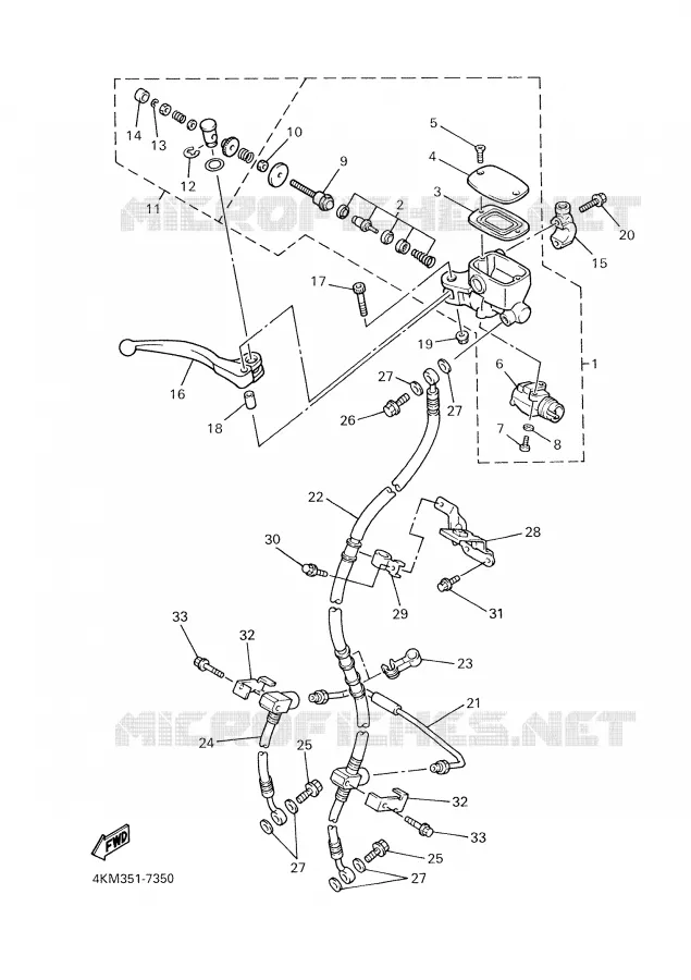 POMP VOOR Yamaha MOTO 900 2001 DIVERSION  XJ900S