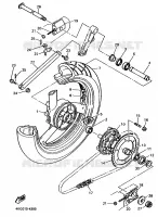 ACHTER SCHOKBREKER voor Yamaha XJR1200 1996