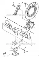 REMKLAUW ACHTER voor Yamaha XJR1200 1996