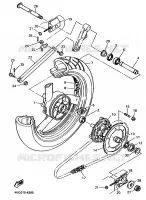 ACHTER SCHOKBREKER voor Yamaha XJR1200 1996