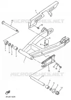 ACHTERBRUG voor Yamaha XJR1200SP 1997