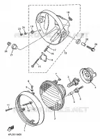 KOPLAMP voor Yamaha XJR1200SP 1997