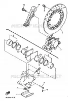 REMKLAUW ACHTER voor Yamaha XJR1200SP 1997