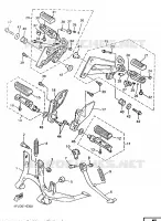 STANDAARD / VOETSTEUN voor Yamaha XJR1200SP 1997