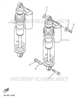 ACHTER SCHOKBREKER voor Yamaha XJR1200SP 1997