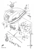 BENZINE TANK voor Yamaha XJR1200SP 1997