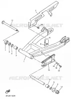 ACHTERBRUG voor Yamaha XJR1200SP 1998