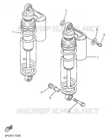 ACHTER SCHOKBREKER voor Yamaha XJR1200SP 1998
