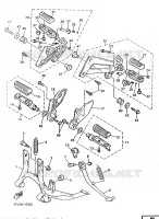 STANDAARD / VOETSTEUN voor Yamaha XJR1200SP 1998