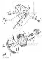 KOPLAMP voor Yamaha XJR1200SP 1998