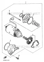 STARTMOTOR voor Yamaha XJR1200SP 1998