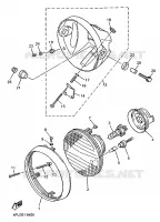 KOPLAMP voor Yamaha XJR1200SP 1998