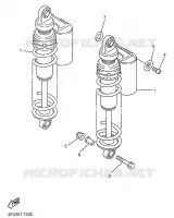 ACHTER SCHOKBREKER voor Yamaha XJR1200SP 1998