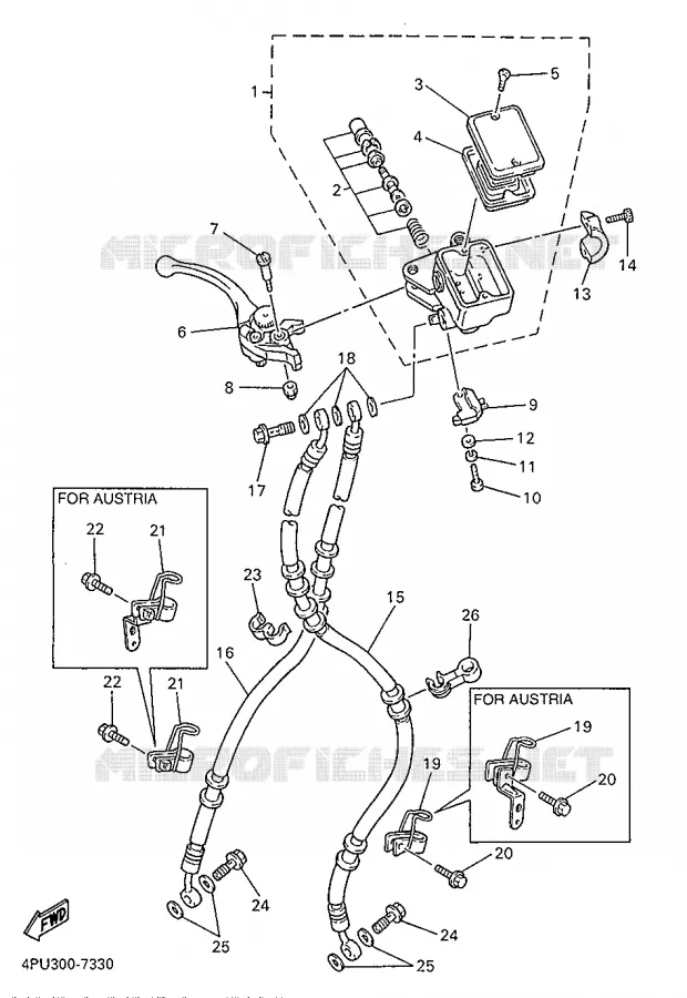 POMP VOOR Yamaha MOTO 1200 1998 XJR  XJR1200SP