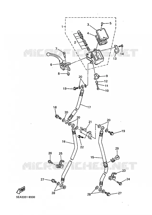 POMP VOOR Yamaha MOTO 1300 1999 XJR  XJR1300