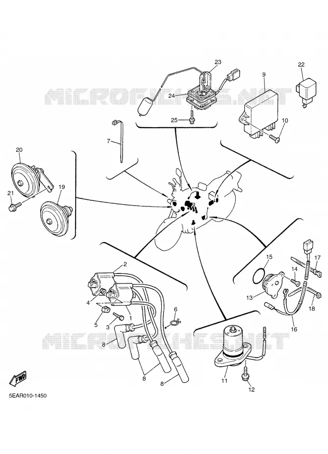 ELECTRISCH 1 Yamaha MOTO 1300 2002 XJR  XJR1300
