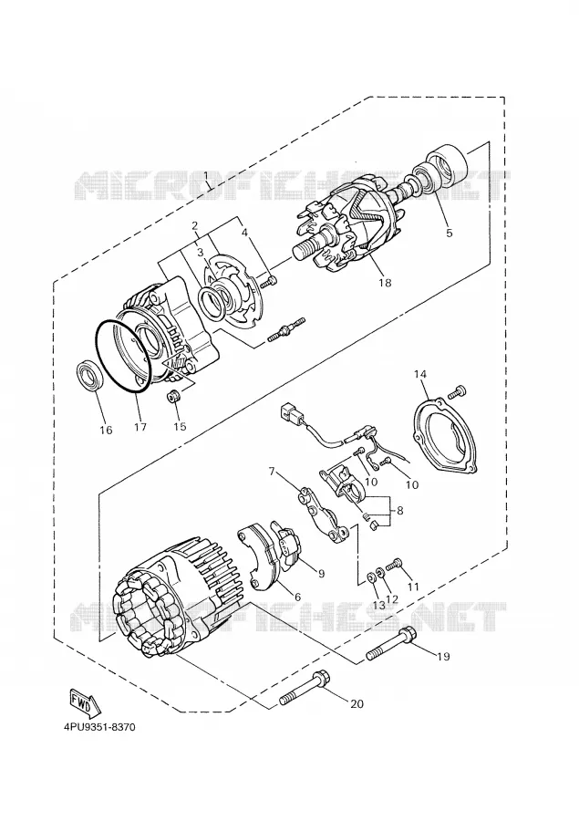 DYNAMO Yamaha MOTO 1300 2003 XJR  XJR1300