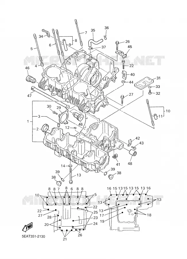 CARTERDELEN Yamaha MOTO 1300 2006 XJR  XJR1300