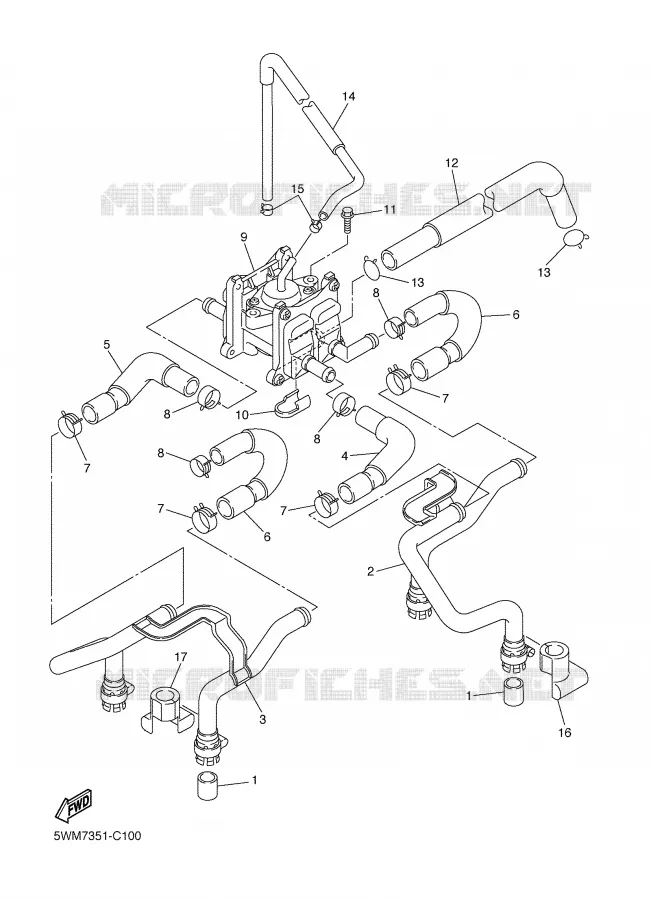 AIR INDUCTION SYSTEM AIS Yamaha MOTO 1300 2004 XJR  XJR1300S