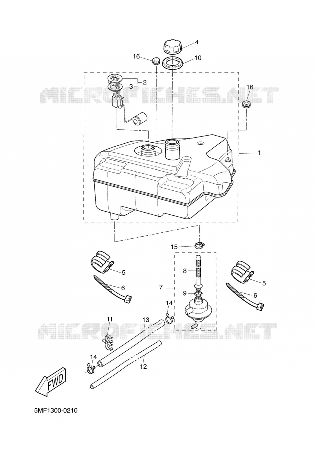 BENZINE TANK Yamaha SCOOTER 150 2001 DOODO  XN150 DOODO