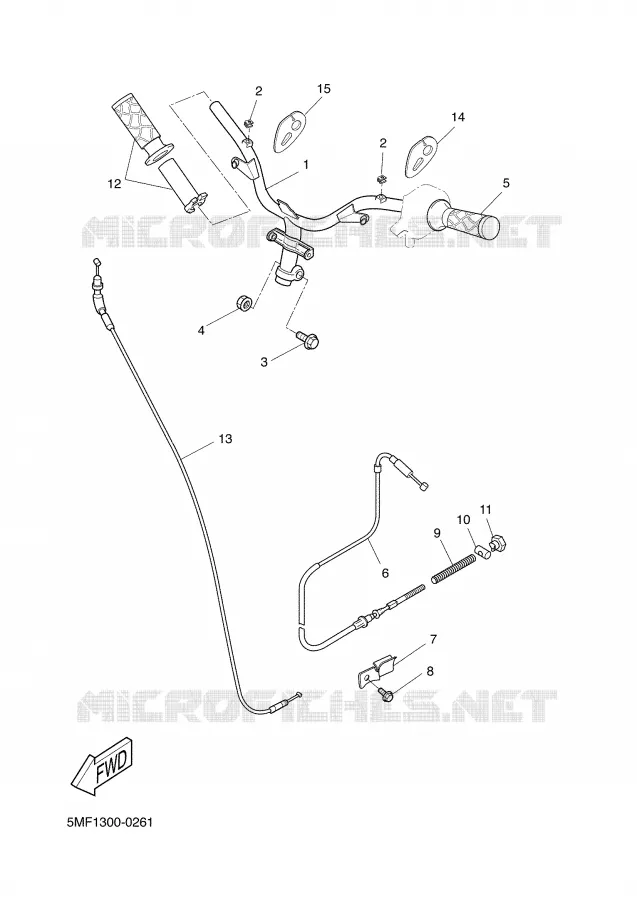 STUUR / KABEL Yamaha SCOOTER 150 2001 DOODO  XN150 DOODO