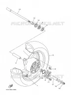 ACHTERWIEL voor Yamaha XP500 2006
