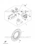 REMKLAUW ACHTER voor Yamaha XP500 2006