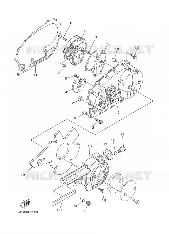 DEKSEL - MOTOR 1 Yamaha SCOOTER 500 2007 TMAX  XP500 TMAX
