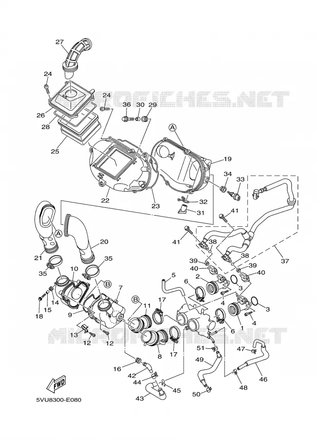 INLAAT Yamaha SCOOTER 500 2007 TMAX  XP500 TMAX