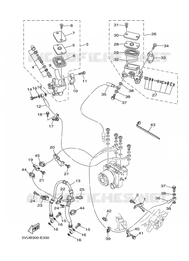 POMP VOOR Yamaha SCOOTER 500 2006 TMAX ABS  XP500A