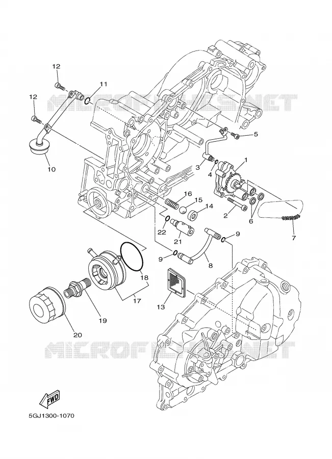 OLIEPOMP Yamaha SCOOTER 500 2007 TMAX ABS  XP500A TMAX