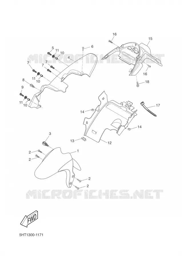 SPATBORD Yamaha SCOOTER 125 2001 MAXSTER  XQ125