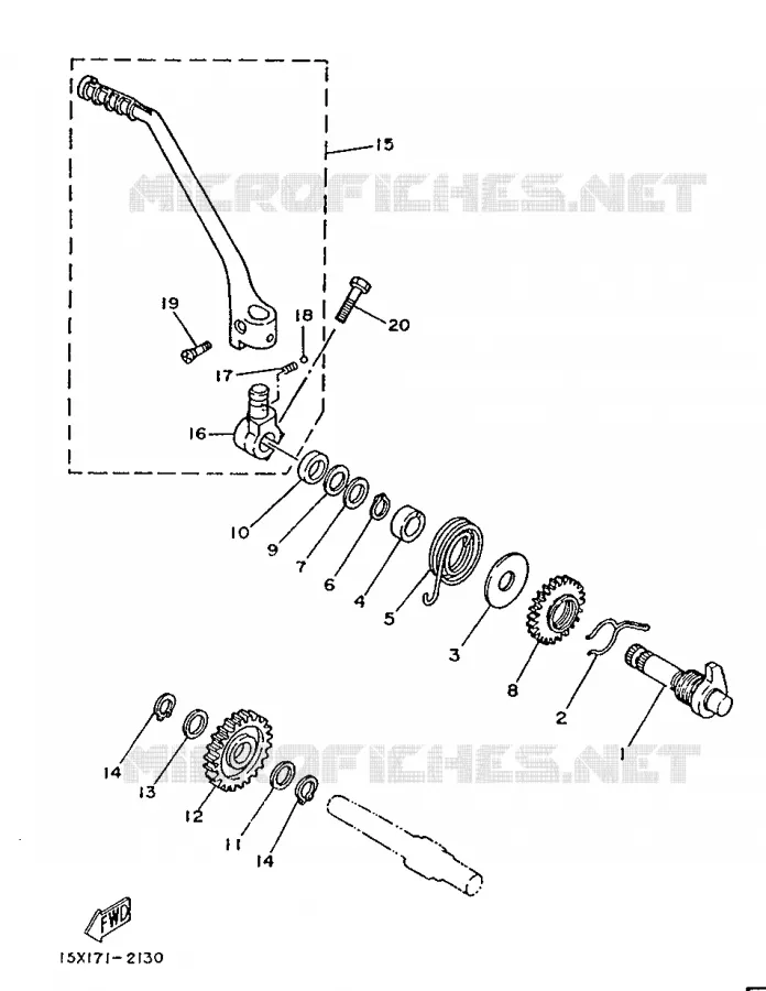 STARTMOTOR Yamaha MOTO 125 1988 XT  XT125