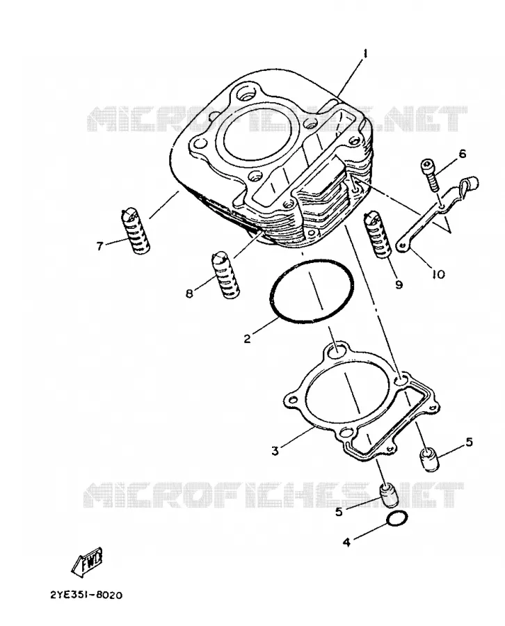 CILINDER Yamaha MOTO 125 1991 XT  XT125