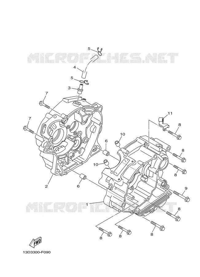 CARTERDELEN Yamaha MOTO 125 2008 XTX  XT125X