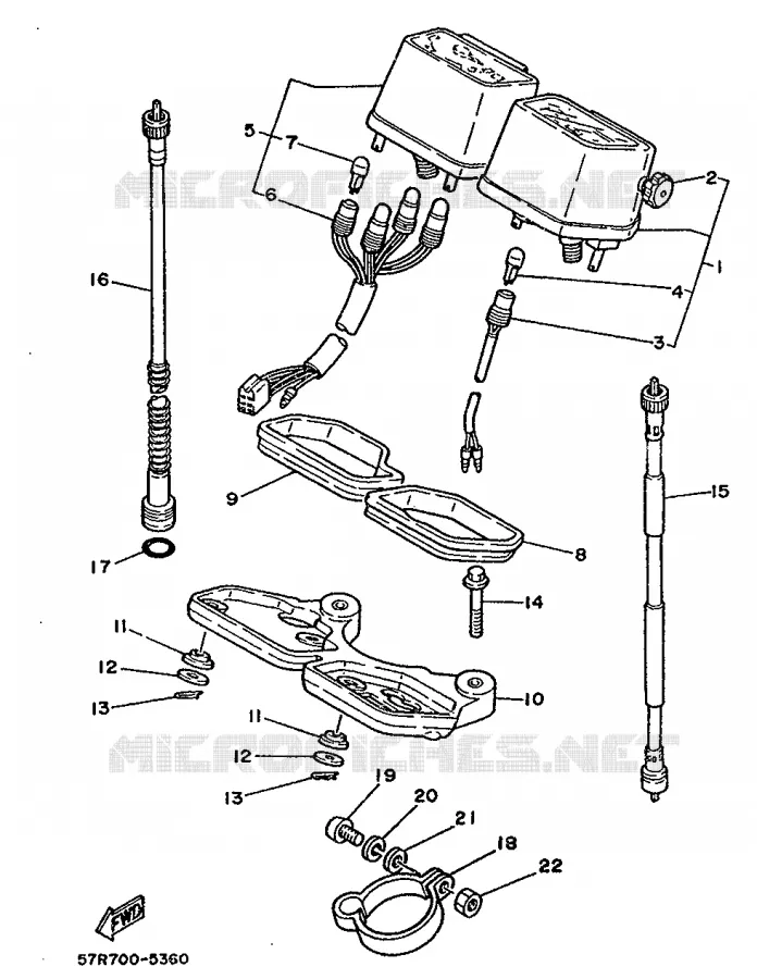 TELLERSET Yamaha MOTO 250 1987 XT  XT250