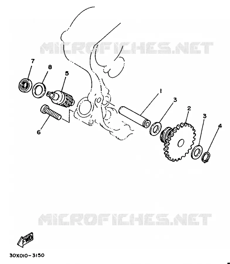 TOERENTELLERAANDRIJVING Yamaha MOTO 350 1987 XT  XT350
